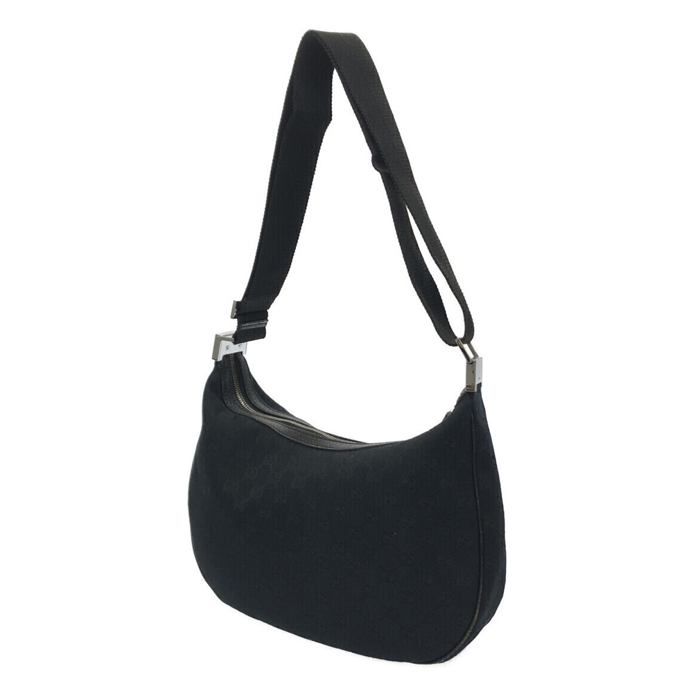 Gucci GG canvas black hobo monogram bag